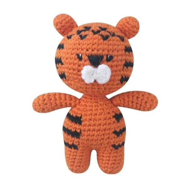 peluche crochet tigre orange