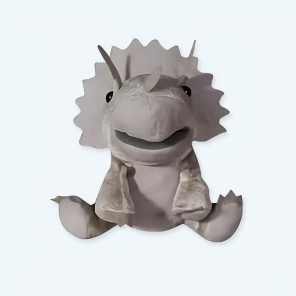 peluche dinosaure marionnette douce enfant interactive