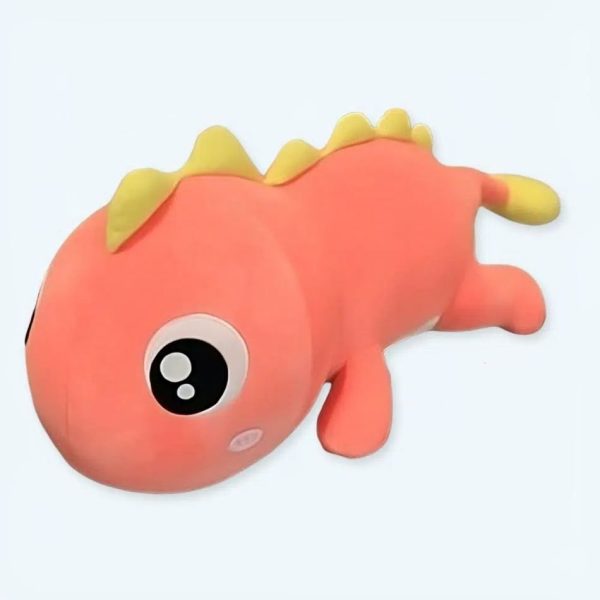 peluche dinosaure rose doux kawaii enfant câlin