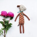 peluche douce cerf en velours