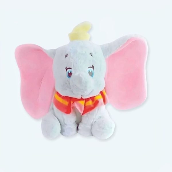 peluche Dumbo éléphant gris doux câlin enfant