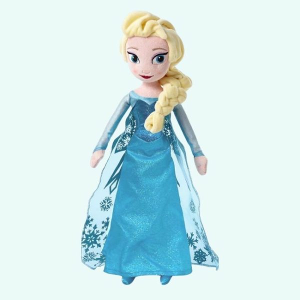peluche elsa princesse douce hiver enchantée enfant