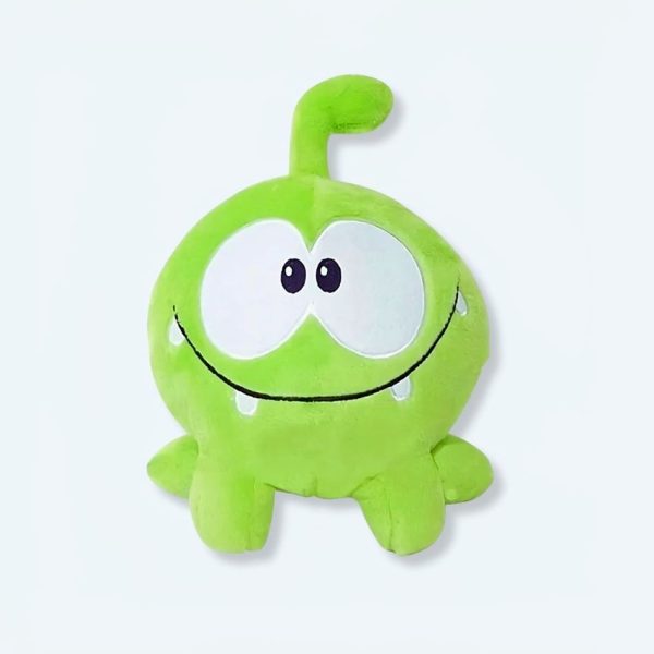 peluche grenouille Om Nom verte douce