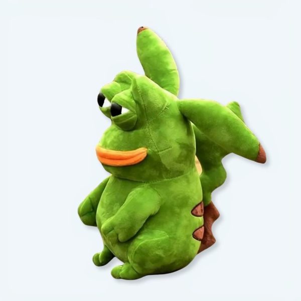 peluche grenouille Pikachu douce verte