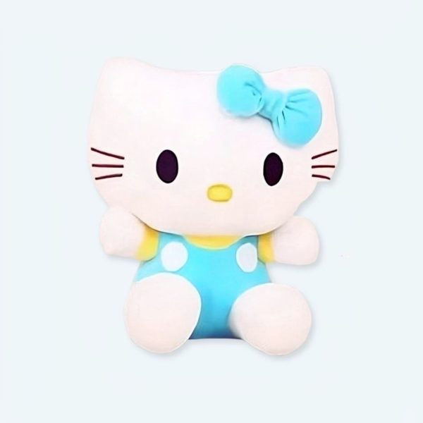 peluche Hello Kitty bleu