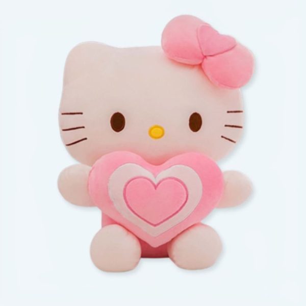 peluche Hello Kitty douce cœur amour