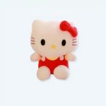 peluche Hello Kitty rouge douce câline