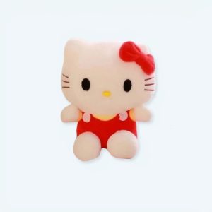 peluche Hello Kitty rouge douce câline
