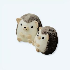 peluche hérisson marron doux compagnon cocooning chaleureux