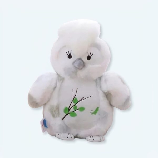 peluche hibou kawaii doux nocturne enfant décor cozy