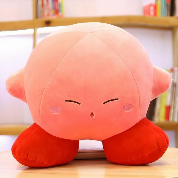 peluche kirby câlin doux tête baissée rose tendre