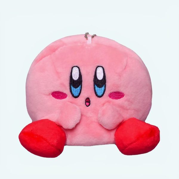 peluche kirby joues rouges douce personnage câlin