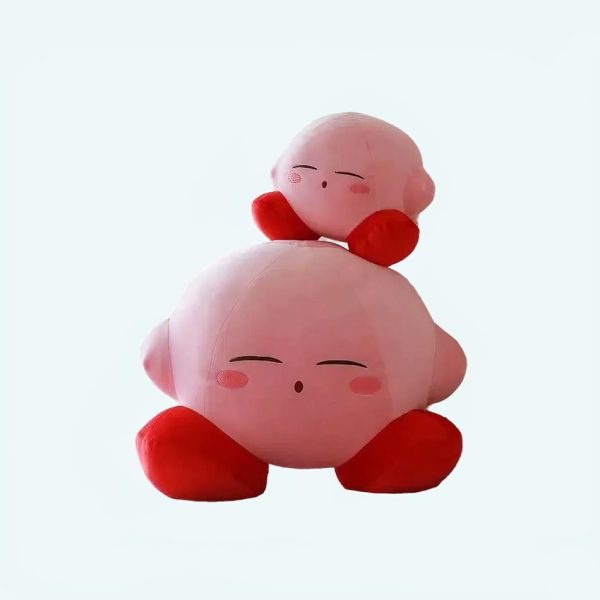 peluche kirby rose endormi douce câline univers jeu