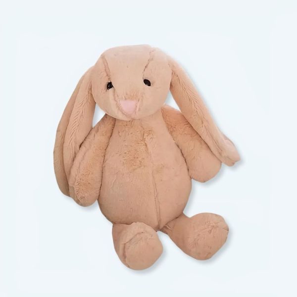 peluche lapin beige kawaii doux et câlin pour enfants