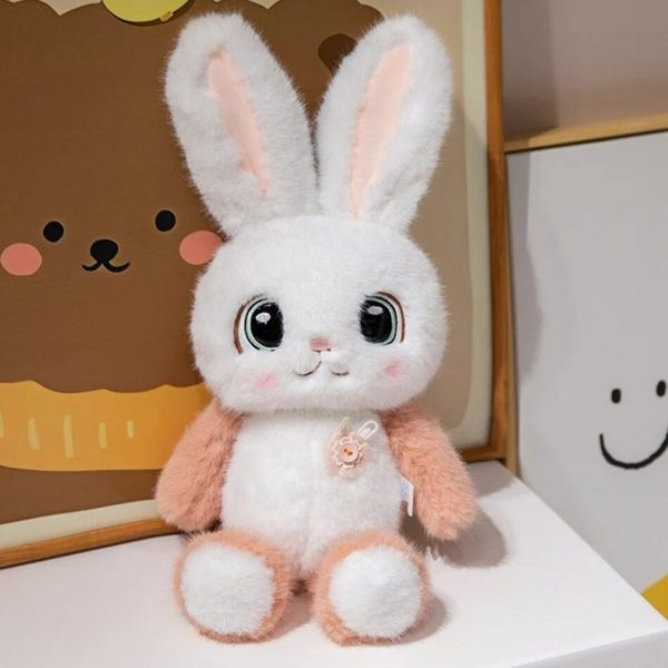 peluche lapin kawaii ultra-douce pour câlins enfants