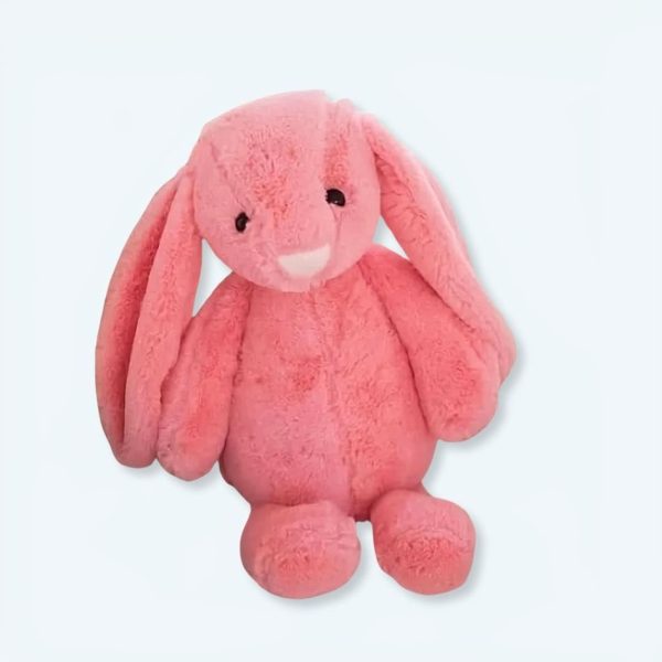 peluche lapin rose kawaii doux câlin enfant décor