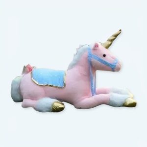 peluche licorne rose douce