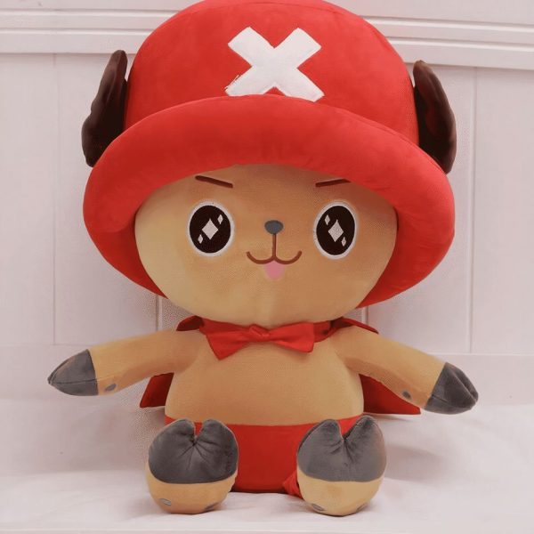peluche one piece tony chopper rouge douce câline
