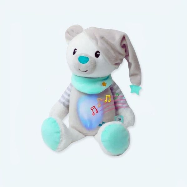 peluche ours musical doux veilleuse nuit apaisante
