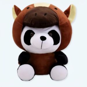 peluche panda cheval amusant doux câlin enfant