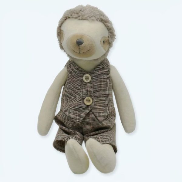 peluche paresseux beige câlin doux