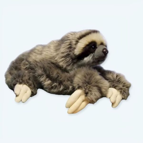 peluche paresseux doux poilu câlin enfant