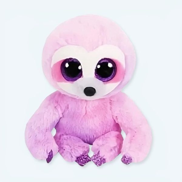 peluche paresseux rose câlin doux pour enfant