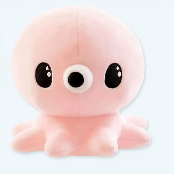 peluche pieuvre kawaii rose