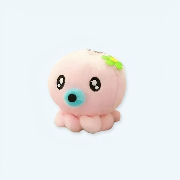peluche pieuvre mignonne porte-clés rose kawaii
