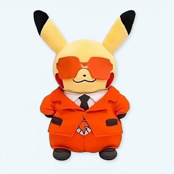 peluche Pikachu adorable costume rouge