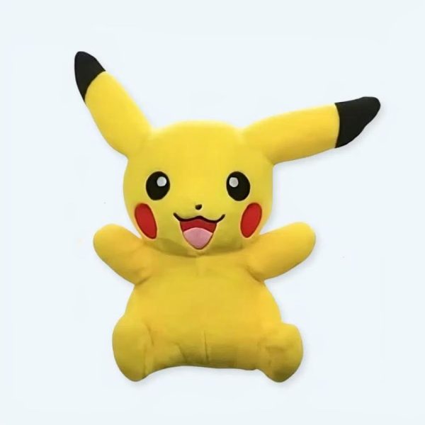 peluche Pikachu joyeux câlin jaune