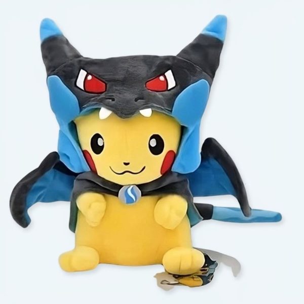 peluche Pikachu Méga Dracaufeu X douce