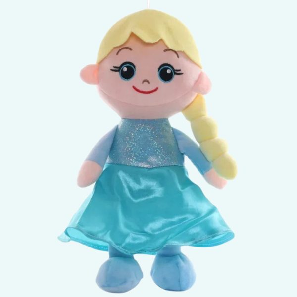 peluche Reine des Neiges poupée douce hiver magique