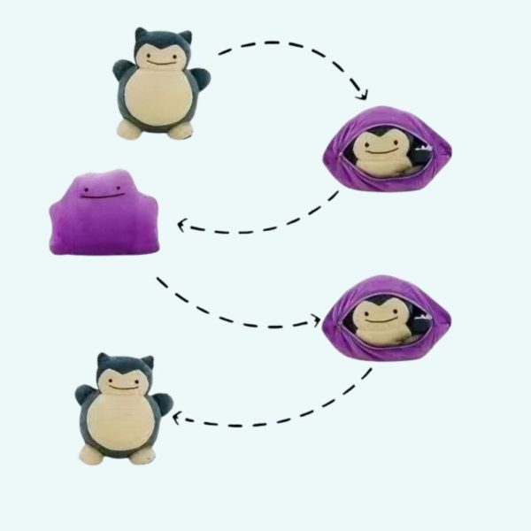 peluche ronflex oreiller réversible