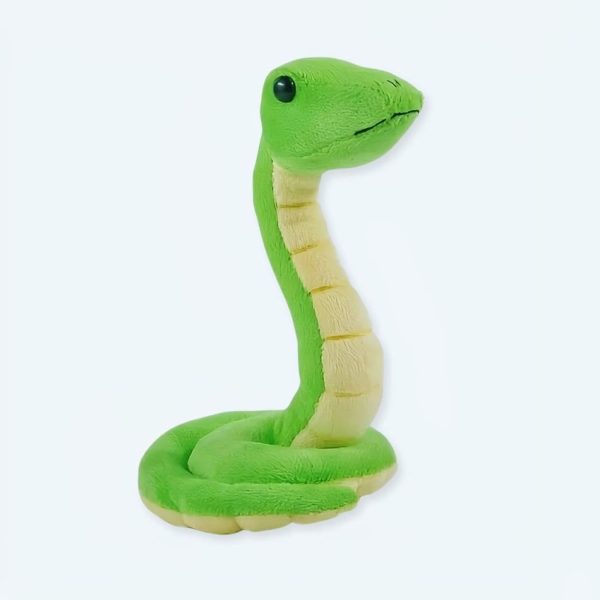 peluche serpent vert doux pour enfant