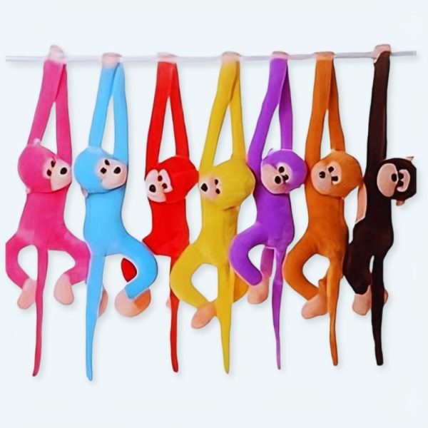 peluche singe violet kawaii