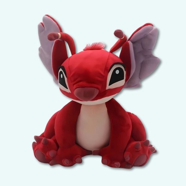 peluche stitch dragon rouge doux et magique