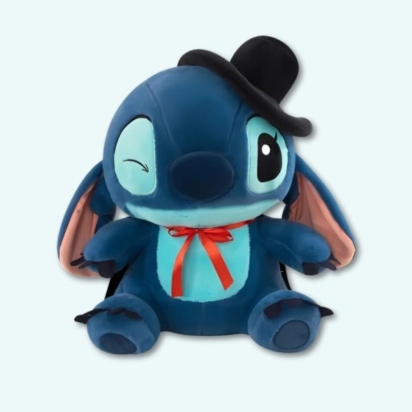 peluche stitch magique avec cape chapeau melon doux