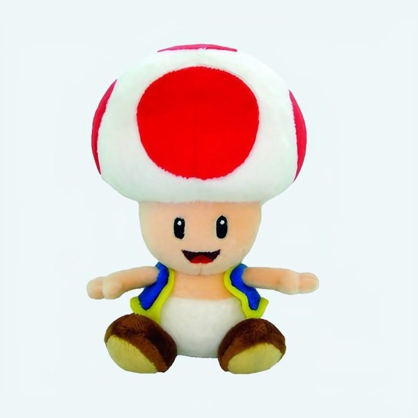 peluche super mario toad compagnon doux enfant jeu