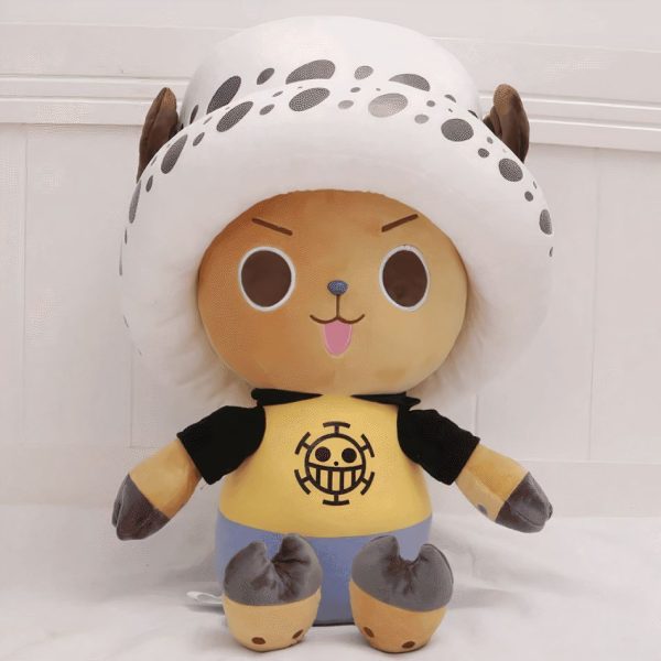 peluche tony chopper one piece blanche douce câline