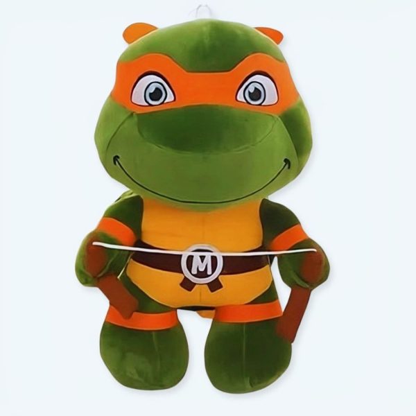 peluche tortue ninja michelangelo héros doux enfant